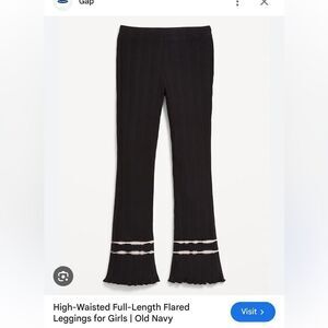 Black Flared Pants with White Trim #19